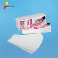 China Manufacturer Nonwoven Fabric Hair Removal 100%polyester Disposable Depilatory White Wax Strips Wax Roll 7cmx20cm 70gsm 100pcs